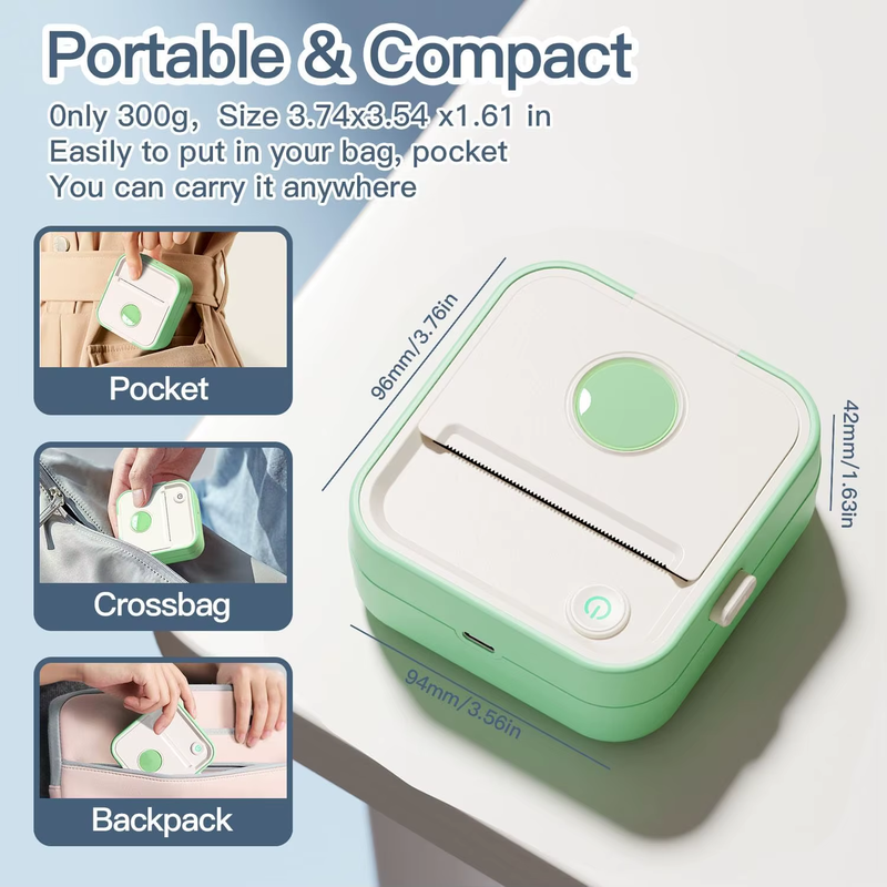 Mini Thermal Inkless Label Printer