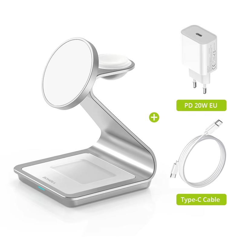 3 in 1 Magnetic Wireless Charger Station