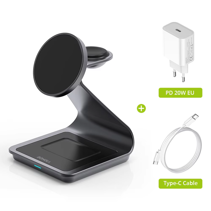 3 in 1 Magnetic Wireless Charger Station