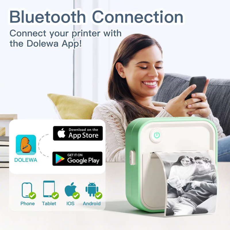 Mini Thermal Inkless Label Printer