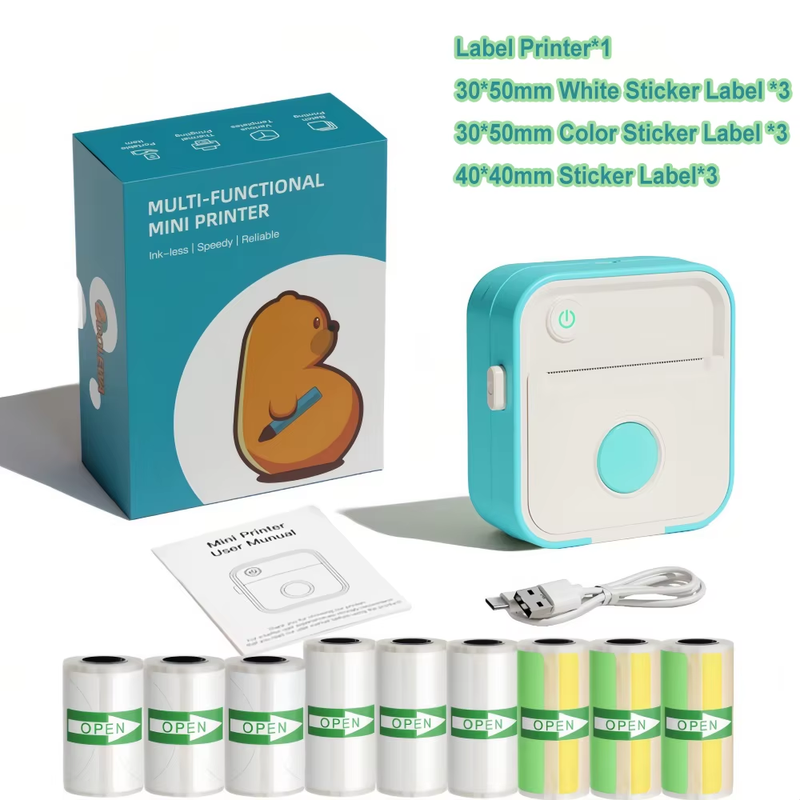 Mini Thermal Inkless Label Printer