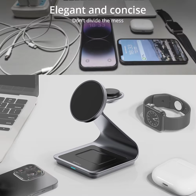 3 in 1 Magnetic Wireless Charger Station