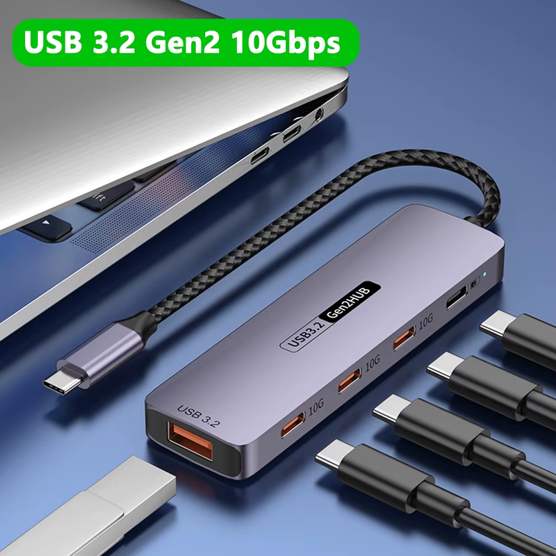 Multifunctional USB C Splitter Docking Station