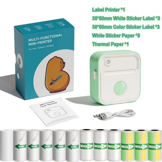 Mini Thermal Inkless Label Printer