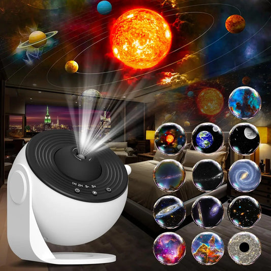 360° Rotating 13 Disc Galaxy Projector