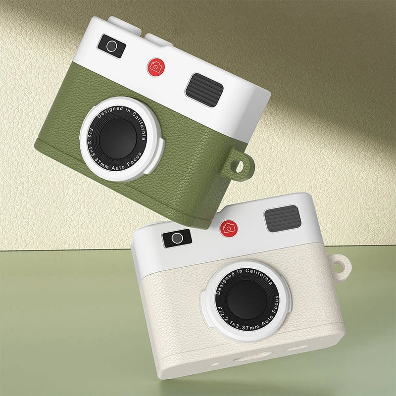 Soft Silicone Camera Earphone Case for Apple