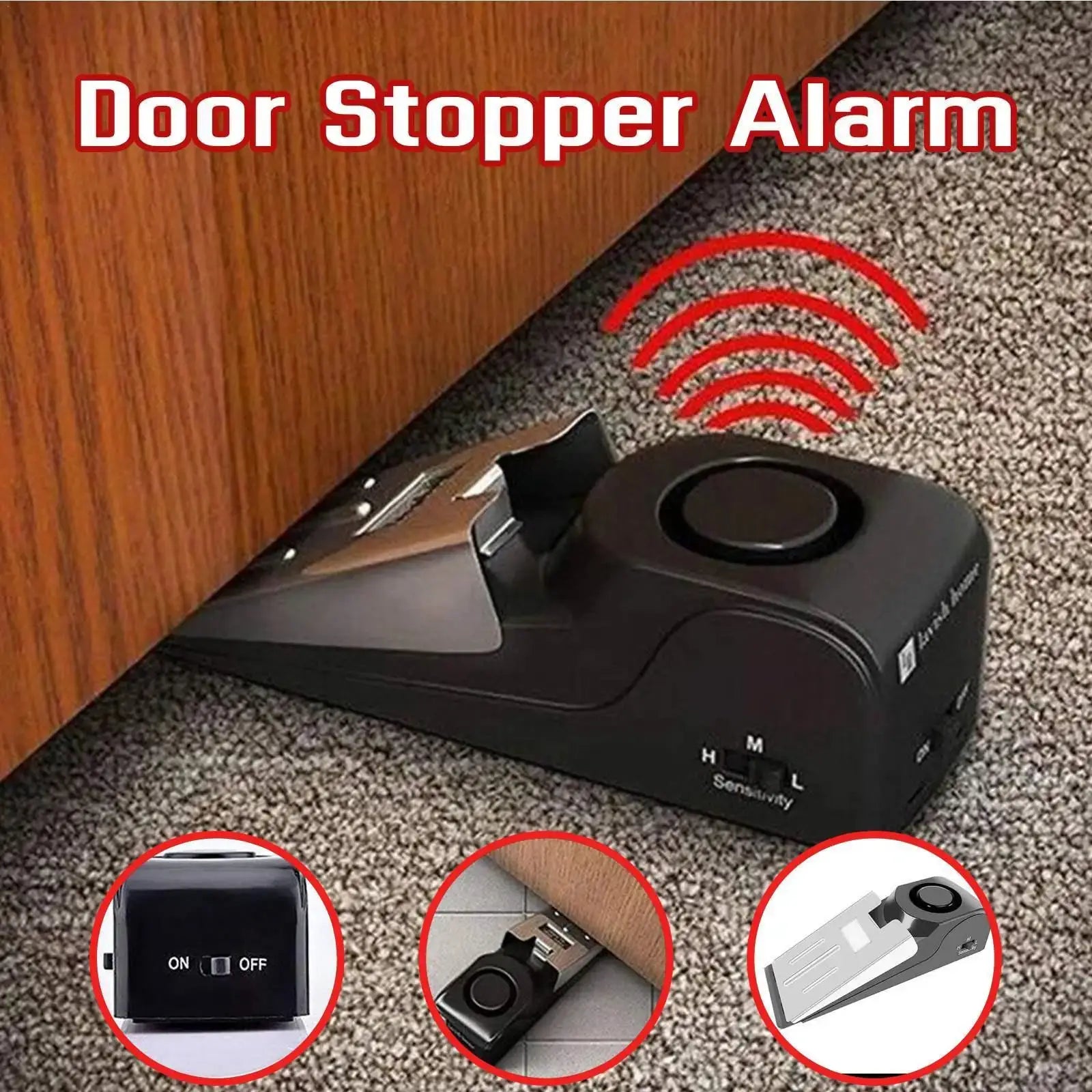 Anti-Theft Smart Alarm System Door Stopper