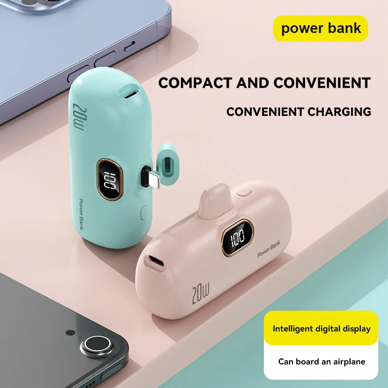 30000Mah Mini Portable Capsule Power Bank