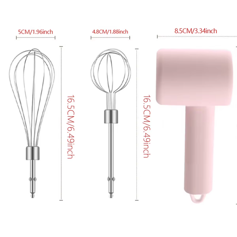Portable Hand-Held Egg Beater and Mixer